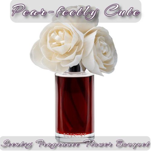 Pear-fectly Cute Scentsy Fragrance Flower Bouquet | Stock White