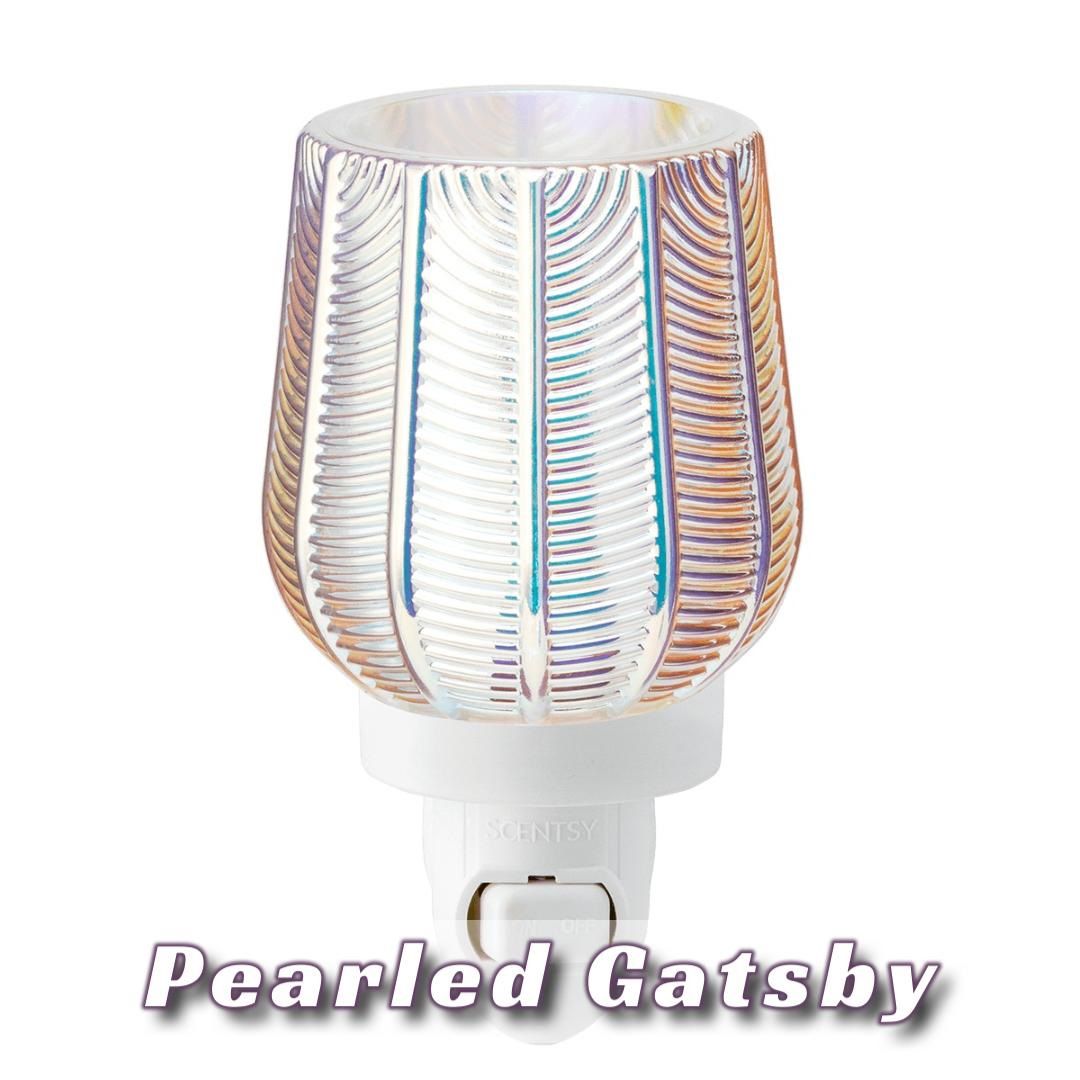 Pearled Gatsby Scentsy Mini Warmer Alt Clear