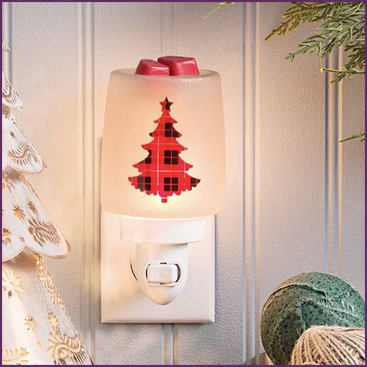 Pine for Plaid Scentsy Mini Warmer | Staged With Wax