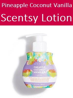 Pineapple Coconut Vanilla Scentsy Lotion