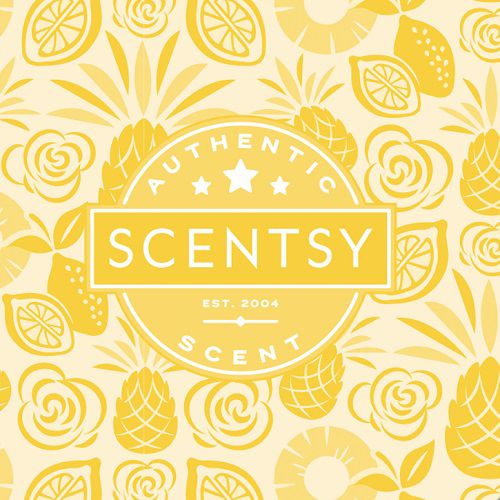 Pineapple Rose Scentsy Scent Circle | Close Up