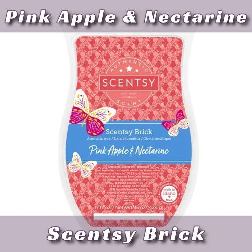 Pink Apple and Nectarine Scentsy Brick