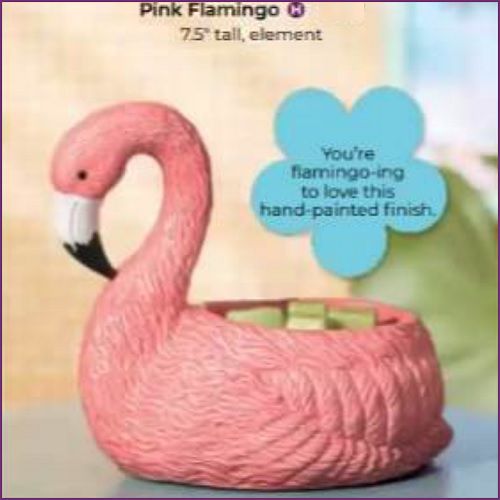Pink Flamingo Scentsy Warmer | Catalog Image