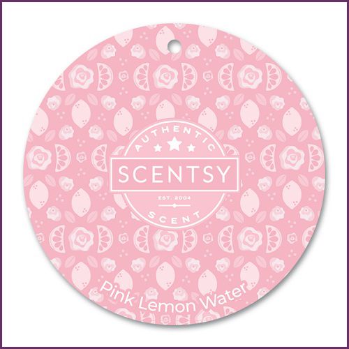 Pink Lemon Water Scentsy Scent Circle