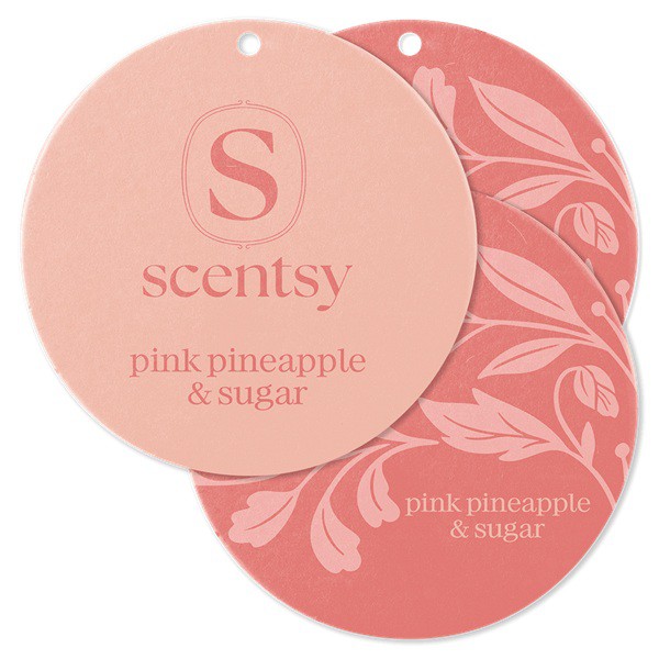 Pink Pineapple and Sugar Scentsy Scent Circles