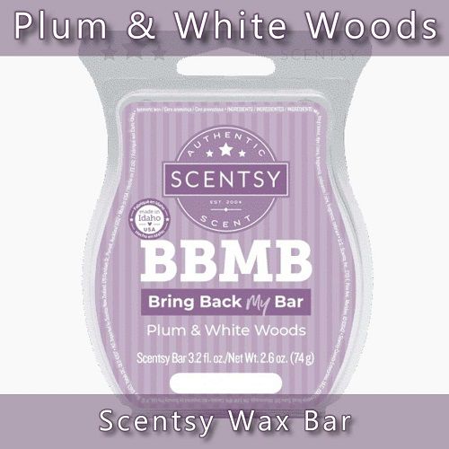 Plum and White Woods Scentsy Bar