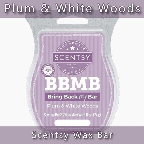 Plum and White Woods Scentsy Bar Plum and White Woods Scentsy Bar