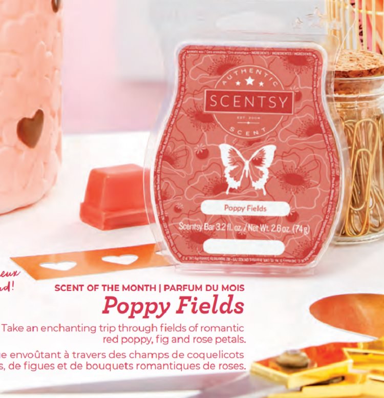 Poppy Fields Scentsy Scent Of The Month February 2019