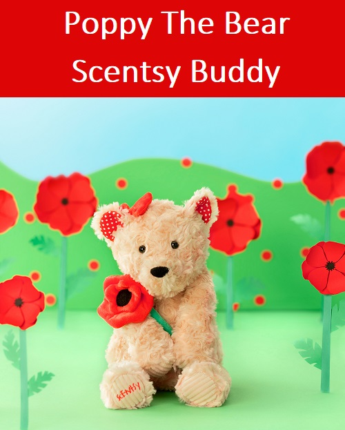 Poppy The Bear Scentsy Buddy background