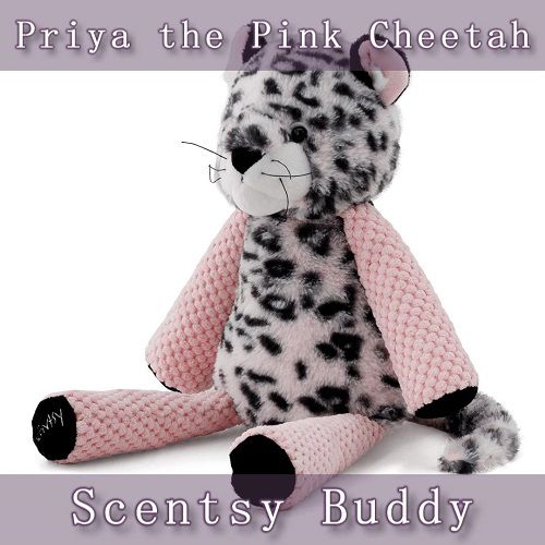 Priya the Pink Cheetah Scentsy Buddy | Side View