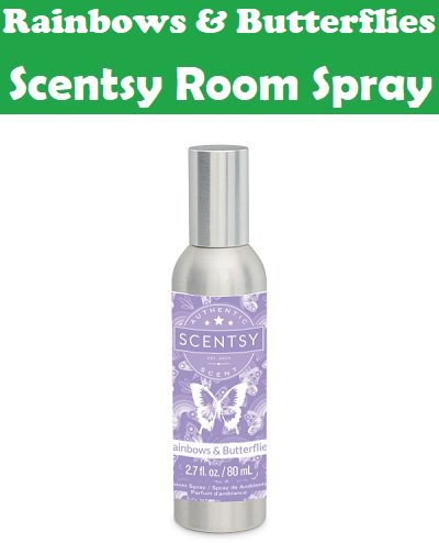 Rainbows and Butterflies Scentsy Room Spray