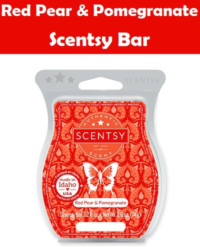 Red Pear and Pomegranate Scentsy Bar
