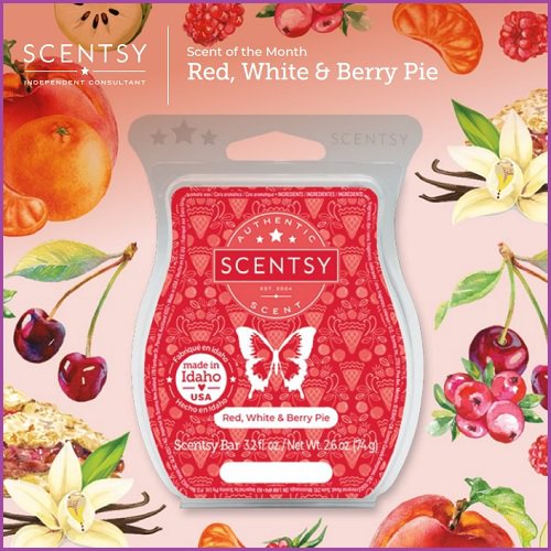 Red, White and Berry Pie Scentsy Bar