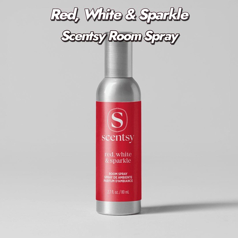 Red, White & Sparkle Scentsy Room Spray