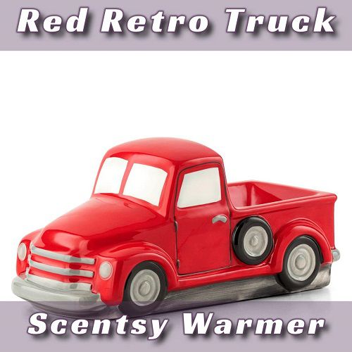 Retro Red Truck Scentsy Warmer | Lights Off