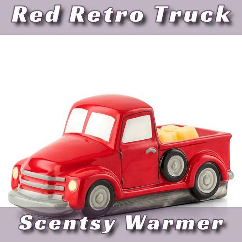 Retro Red Truck Scentsy Warmer | With Wax