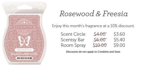 Rosewood and Freesia is the December 2015 Scent Of The Month