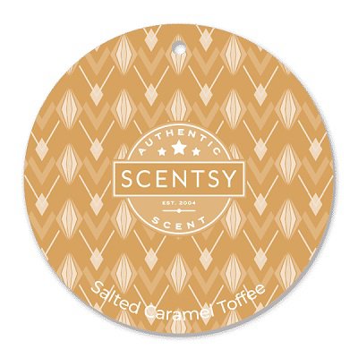 Salted Caramel Toffee Scentsy Scent Circle Stock
