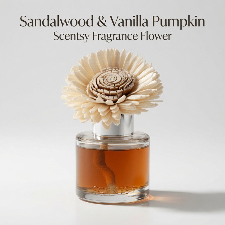 Sandalwood & Vanilla Pumpkin Scentsy Fragrance Flower Sandalwood & Vanilla Pumpkin Scentsy Fragrance Flower