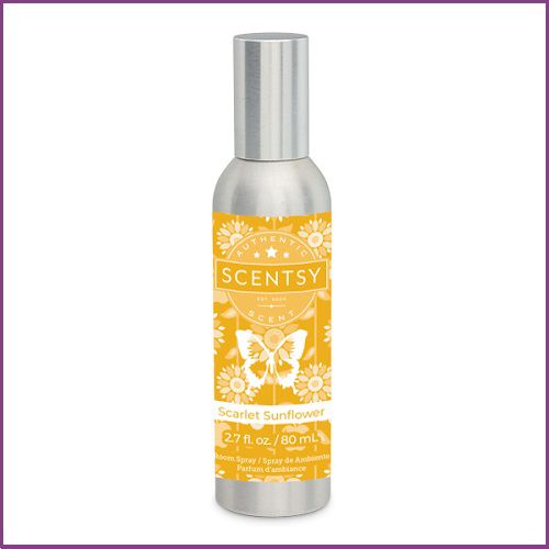 Scarlet Sunflower Scentsy Room Spray Stock Image