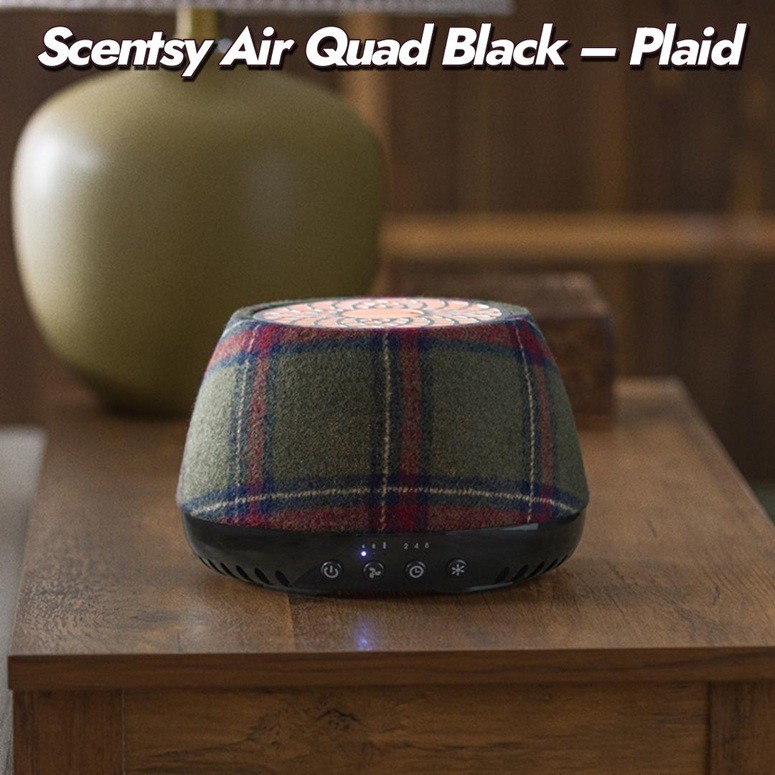 Scentsy Air Quad Black Plaid Scentsy Air Quad Black Plaid