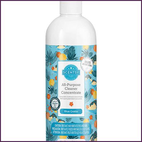 Blue Grotto Scentsy All-Purpose Cleaner Staged Blue Grotto Scentsy All-Purpose Cleaner Staged