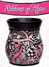 Ribbons of Hope - Scentsy Breats Cancer Candle Warmer