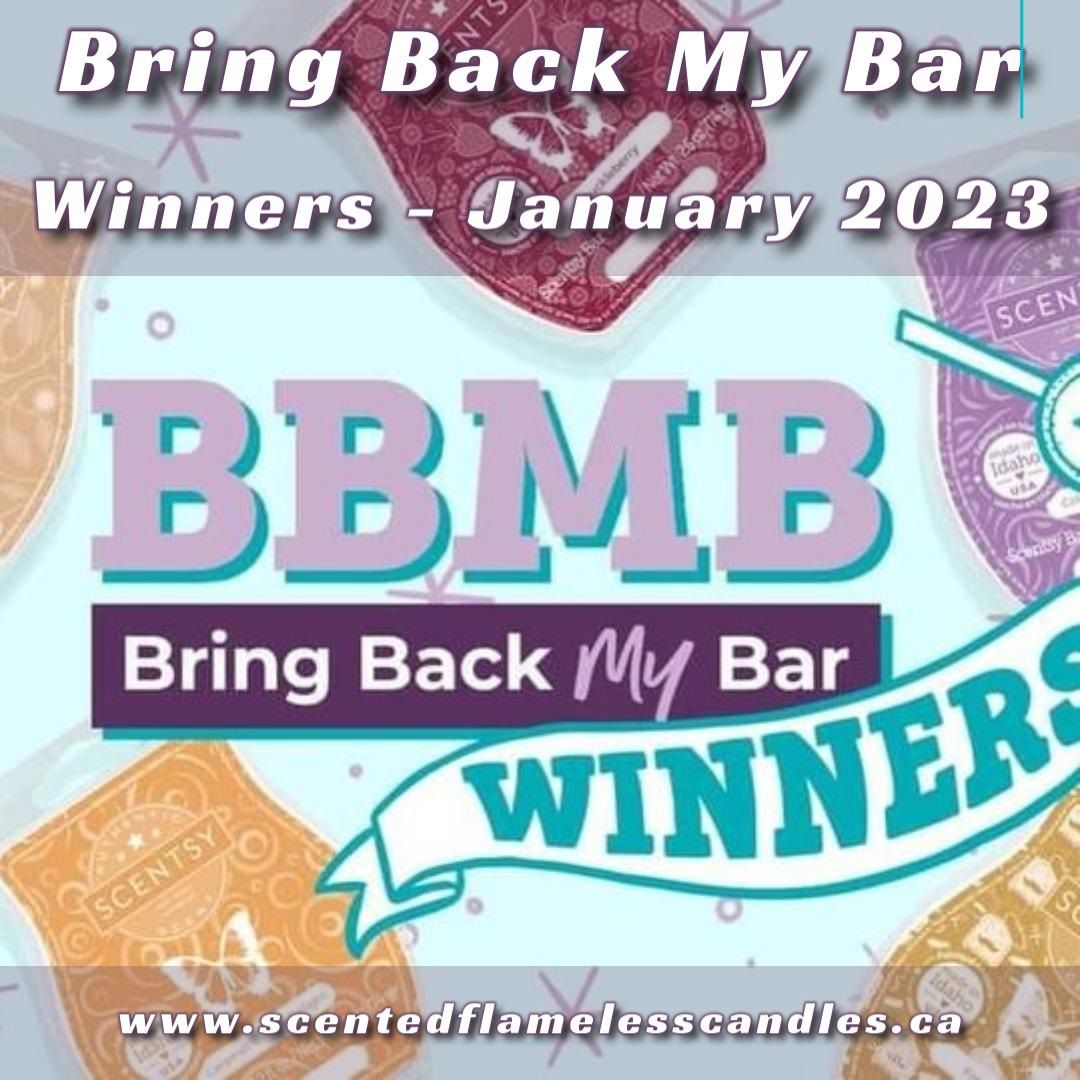 Scentsy Bring Back My Bar Winners January 2023