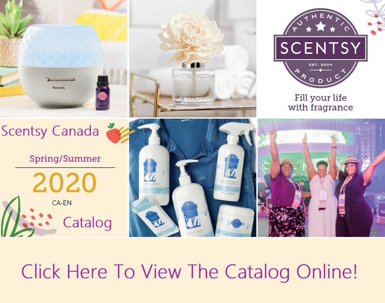 Scentsy Spring and Summer 2020 Canadian Catalog Tanya Charette