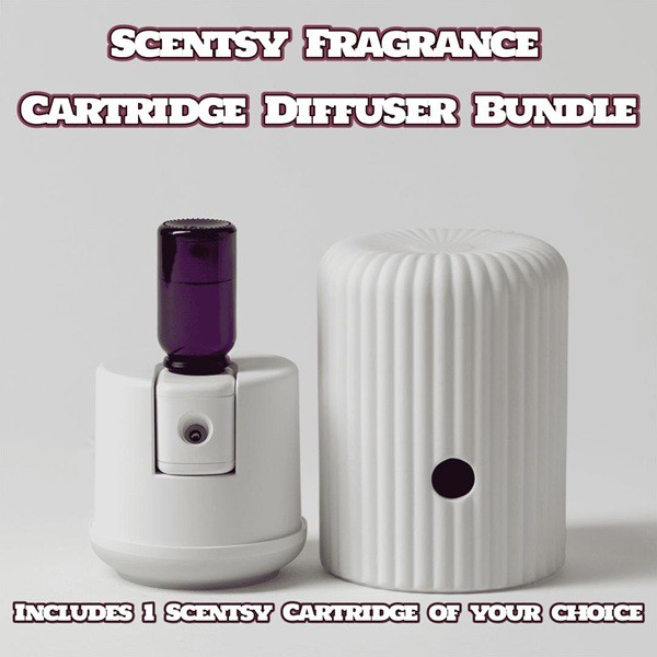 Scentsy Fragrance Cartridge Diffuser Solo & 1 Cartridge Bundle