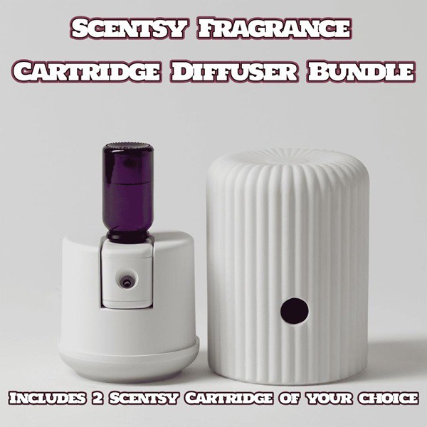 Scentsy Fragrance Cartridge Diffuser Solo & 2 Cartridge Bundle