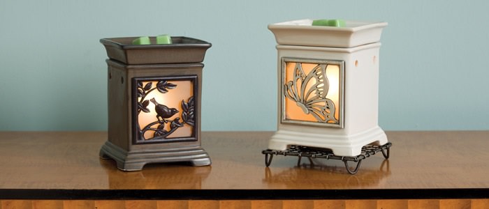 Scentsy Custom Sleek Black Candle Wax Scent Warmer Frame New Discontinued