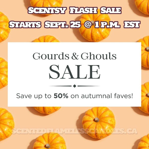Scentsy Gourds & Ghouls Flash Sale 2025