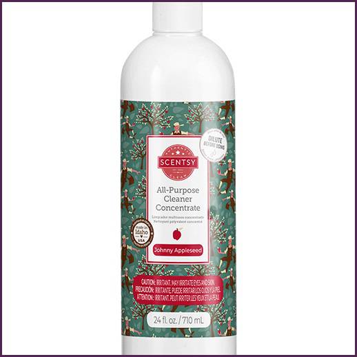 Scentsy Johnny Appleseed All-Purpose Cleaner Closeup