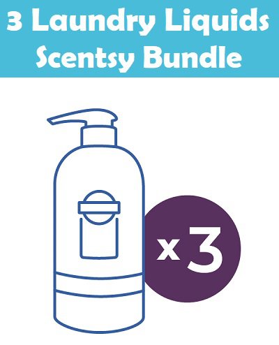 3 Scentsy Laundry Liquids Bundle