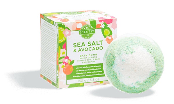 Sea Salt Avocado Scentsy Bath Bomb