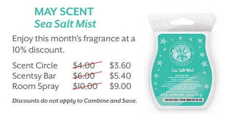 Sea Salt Mist is the May 2015 Scent Of The Month