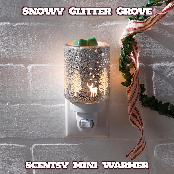 Snowy Glitter Grove Scentsy Mini Warmer