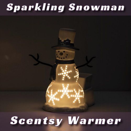 Sparkling Snowman Scentsy Warmer | Stock Dark
