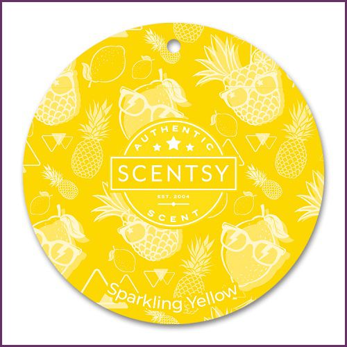 Sparkling Yellow Scentsy Scent Circle