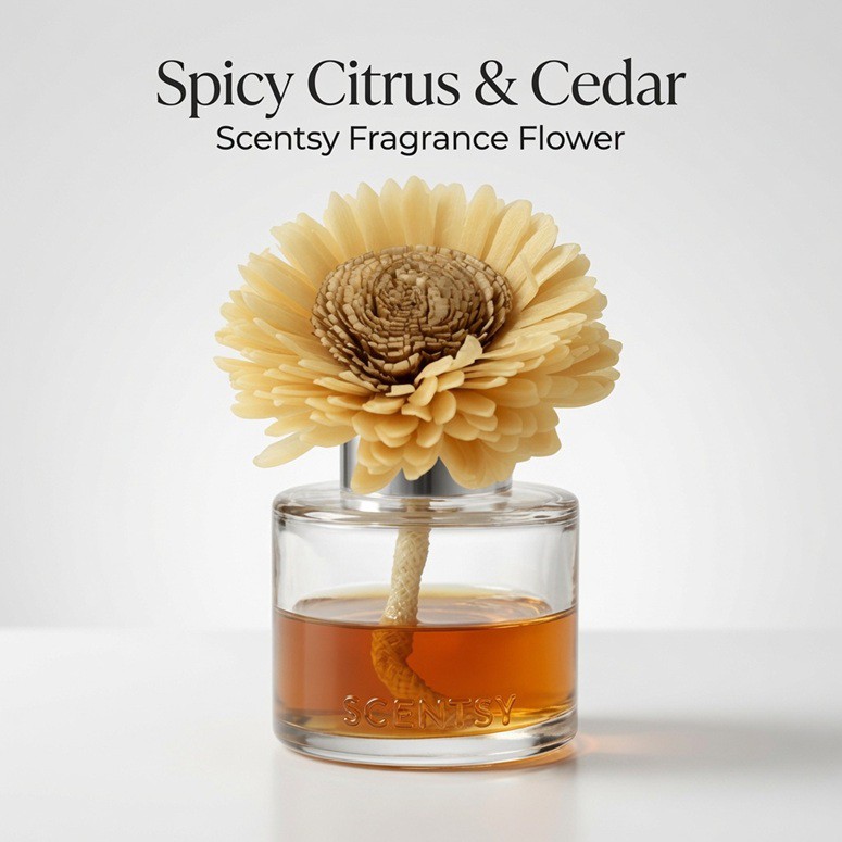 Spicy Citrus & Cedar Scentsy Fragrance Flower Spicy Citrus & Cedar Scentsy Fragrance Flower