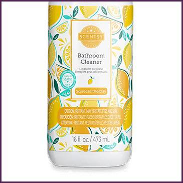 Squeeze The Day Scentsy Bathroom Cleaner Bottom