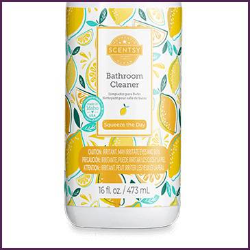 Squeeze The Day Scentsy Bathroom Cleaner Bottom