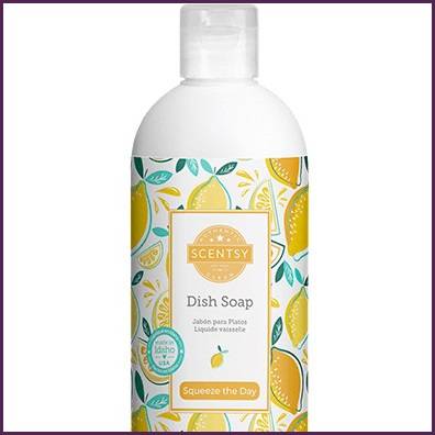 Squeeze The Day Scentsy Dish Soap Top