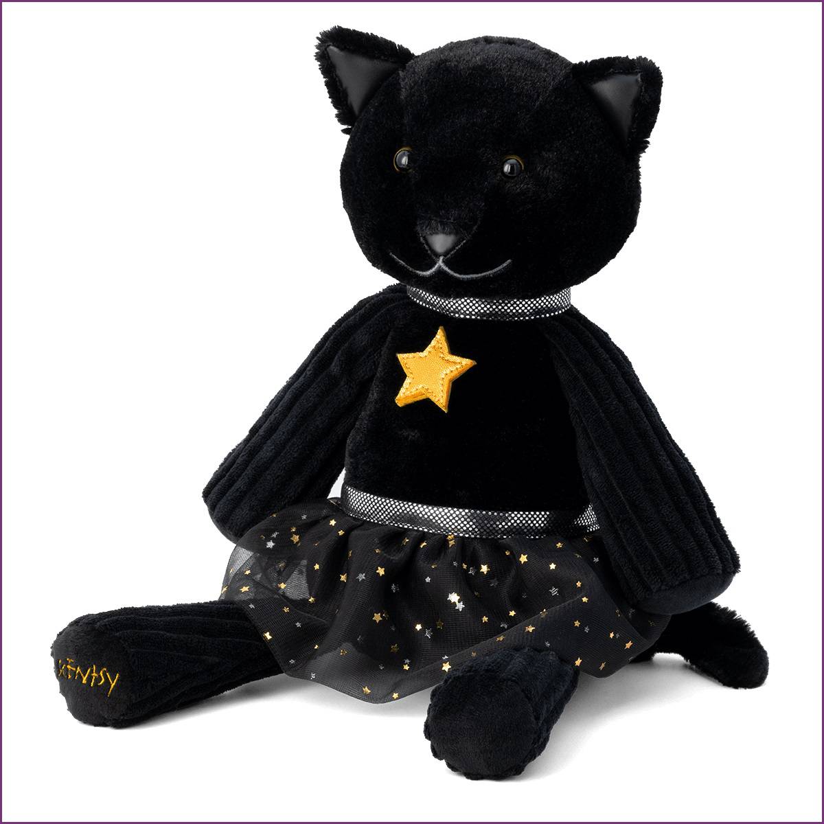 Star the Black Cat Scentsy Buddy Stock Side