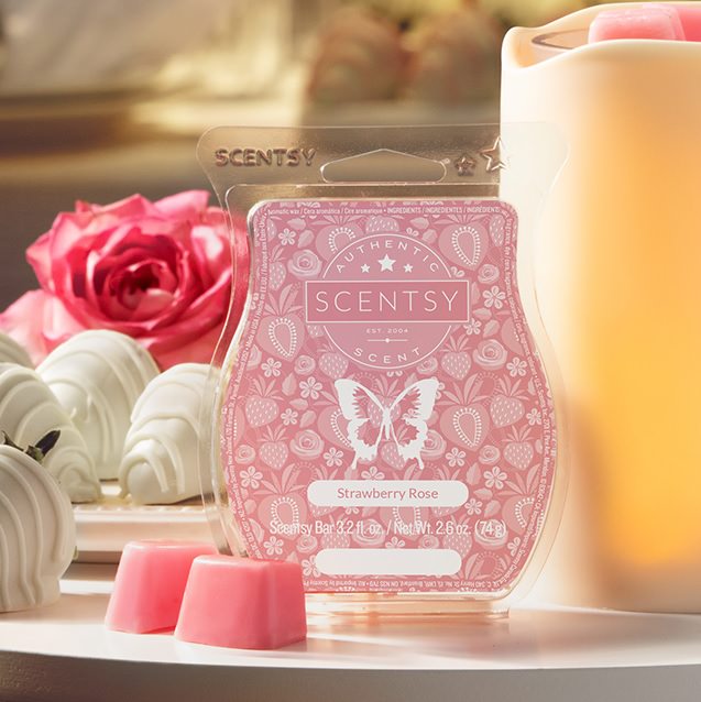 Strawberry Rose Scentsy Wax Bar