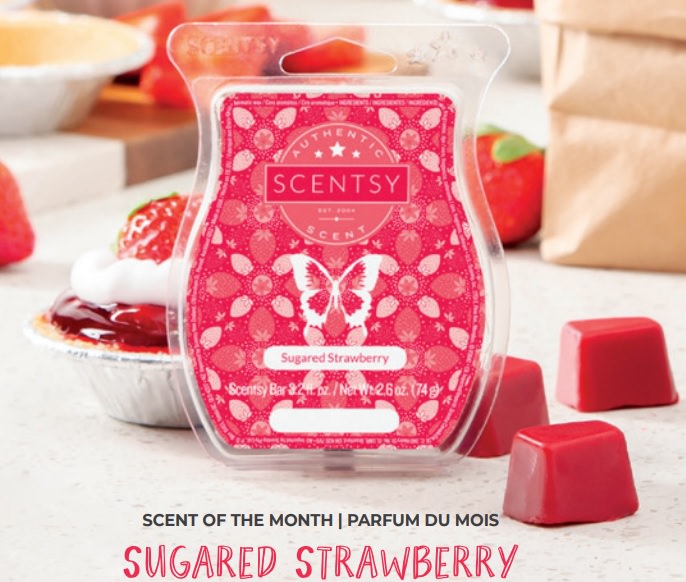 Sugared Strawberry Scentsy Wax Bar