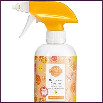 Sunkissed Citrus Scentsy Bathroom Cleaner Top