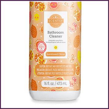 Sunkissed Citrus Scentsy Bathroom Cleaner Bottom