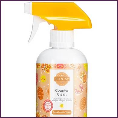 Sunkissed Citrus Scentsy Counter Cleaner Top